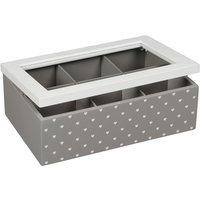 Ambiente Haus Aufbewahrungsbox "Teekästchen - grau 23cm", (1 St.) von Ambiente Haus