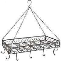 Ambiente Haus Hängekorb "Topfhänger aus Eisen in Grau - 60 cm", (1 St.) von Ambiente Haus