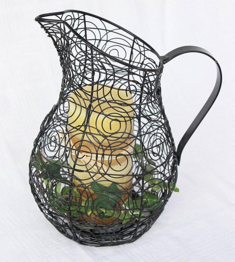 Ambiente Haus Kerzenlaterne Kerzenständer Kanne 26 cm Kerzenleuchter 75010 Kerzenhalter Wasserkrug, Krug Ambiente Haus Kerzenlaterne Kerzenständer Kanne 26 cm Kerzenleuchter 75010 Kerzenhalter Wasserkrug, Krug von Ambiente Haus