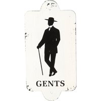 Ambiente Haus Metallbild "Metallbild - Gentlemen 28x14cm", (1 St.) von Ambiente Haus