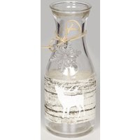 Ambiente Haus Tischvase "Weihnachtsdeko", (Set), Weihnachtsglas mit Winterwald-Motiv von Ambiente Haus