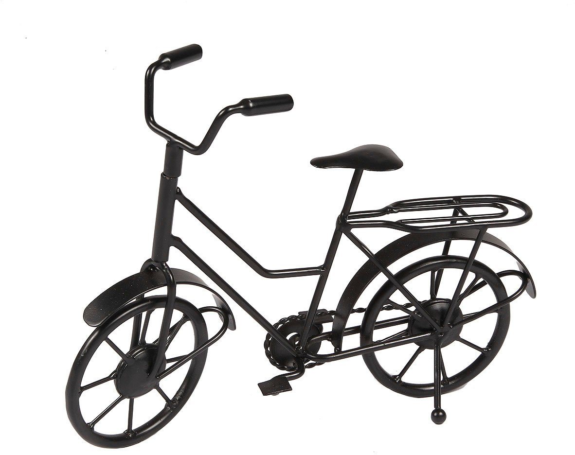 Ambiente Haus Wanddekoobjekt Deko Fahrrad - schwarz 27cm (1 St) von Ambiente Haus