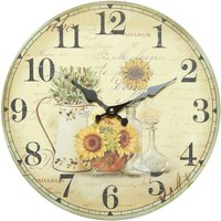 Ambiente Haus Wanduhr "Sonnenblume Wanduhr 28cm" von Ambiente Haus