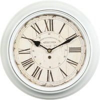 Ambiente Haus Wanduhr "Wanduhr aus metall 30cm weiss" von Ambiente Haus