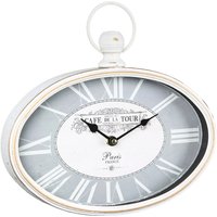 Ambiente Haus Wanduhr "Wanduhr ovale 29cm" von Ambiente Haus