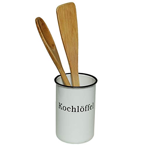 Ambiente Haus Kochlöffelständer, Stahlblech emailliert, Weiss, 12x8x8cm Ambiente Haus Kochlöffelständer, Stahlblech emailliert, Weiss, 12x8x8cm von Ambiente