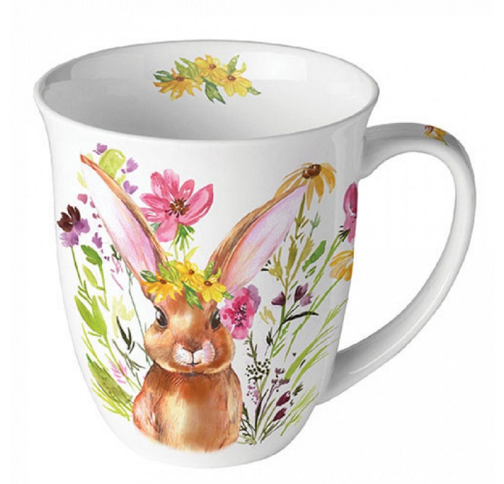 Ambiente Luxury Paper Products Becher Bauernhof, Sommer, Blumen, Planzen, Tiere, Ostern Kollektion, Porzellan Becher 0,4 l, Pflanzen, Hasen, Osterhase, Kaninchen, Mädchen Hase, Frühling Tischdeko, Osterdeko, Tasse, Mug, Geschenke Ambiente Luxury Paper Products Becher Bauernhof, Sommer, Blumen, Planzen, Tiere, Ostern Kollektion, Porzellan Becher 0,4 l, Pflanzen, Hasen, Osterhase, Kaninchen, Mädchen Hase, Frühling Tischdeko, Osterdeko, Tasse, Mug, Geschenke von Ambiente Luxury Paper Products