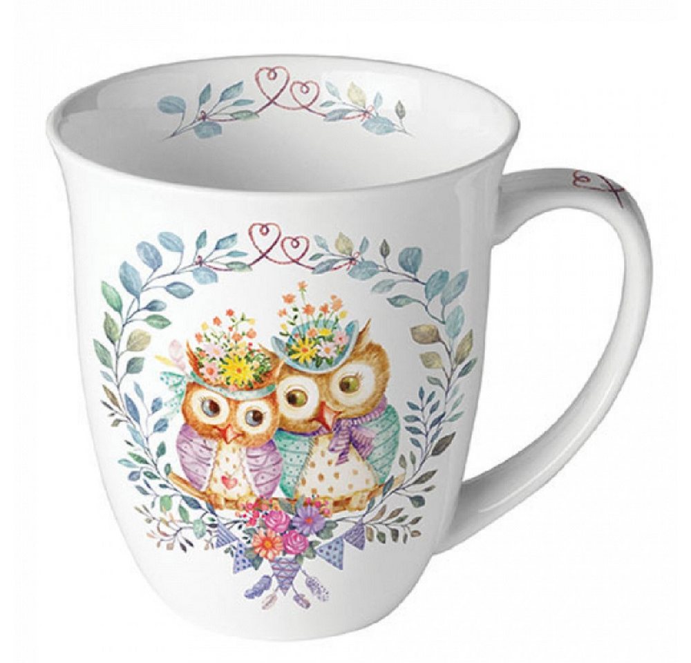 Ambiente Luxury Paper Products Becher Sommer, Blumen, Tiere, Pflanzen, Bäume, Herbst, Mug, Kollektion, Porzellan Tasse, Becher 0,4 L Verliebtes Eulenpaar, Themes Animals, Winter, Geburtstag, Hochzeit, Valentinstag, Muttertag, Geschenke Ambiente Luxury Paper Products Becher Sommer, Blumen, Tiere, Pflanzen, Bäume, Herbst, Mug, Kollektion, Porzellan Tasse, Becher 0,4 L Verliebtes Eulenpaar, Themes Animals, Winter, Geburtstag, Hochzeit, Valentinstag, Muttertag, Geschenke von Ambiente Luxury Paper Products