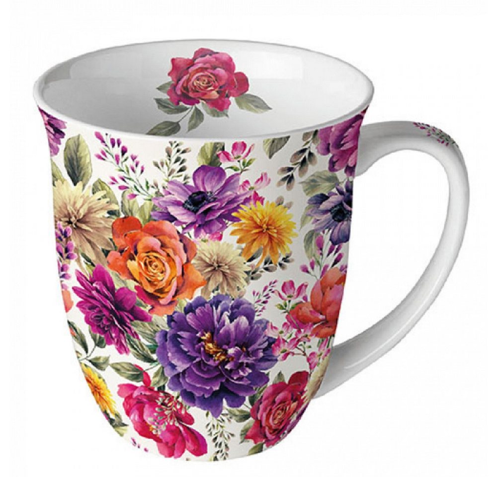 Ambiente Luxury Paper Products Becher Sommer Porzellan Tasse - Mug Blumen Frühling Kollektion, Herbst - Pflanzen Tee/Kaffee - Ideal Als Geschenk von Ambiente Luxury Paper Products