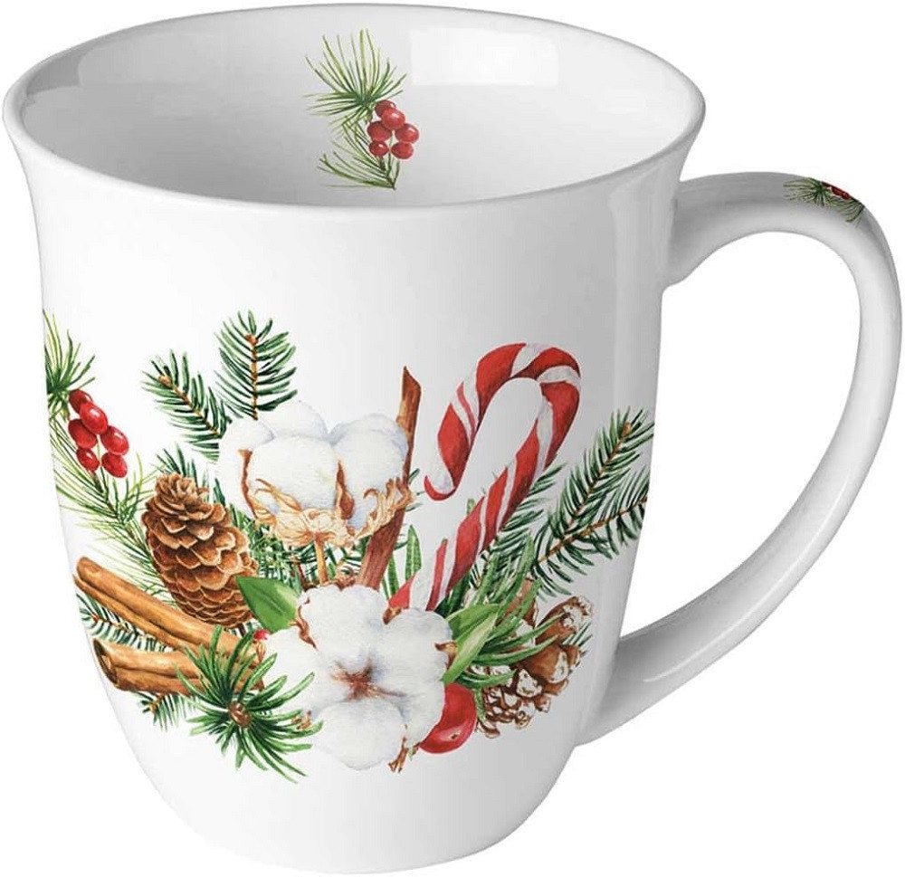 Ambiente Luxury Paper Products Becher Weihnachtsbecher- Silvester - Herbst / Winter Tee - Kaffee Tasse, Porzellan Weihnachtsarrangement, Zweige, Blumen, Weihnachten, Tannen, Zapfen, Kollektion, Mug, Weihnachten, Geschenkartikel Ambiente Luxury Paper Products Becher Weihnachtsbecher- Silvester - Herbst / Winter Tee - Kaffee Tasse, Porzellan Weihnachtsarrangement, Zweige, Blumen, Weihnachten, Tannen, Zapfen, Kollektion, Mug, Weihnachten, Geschenkartikel von Ambiente Luxury Paper Products