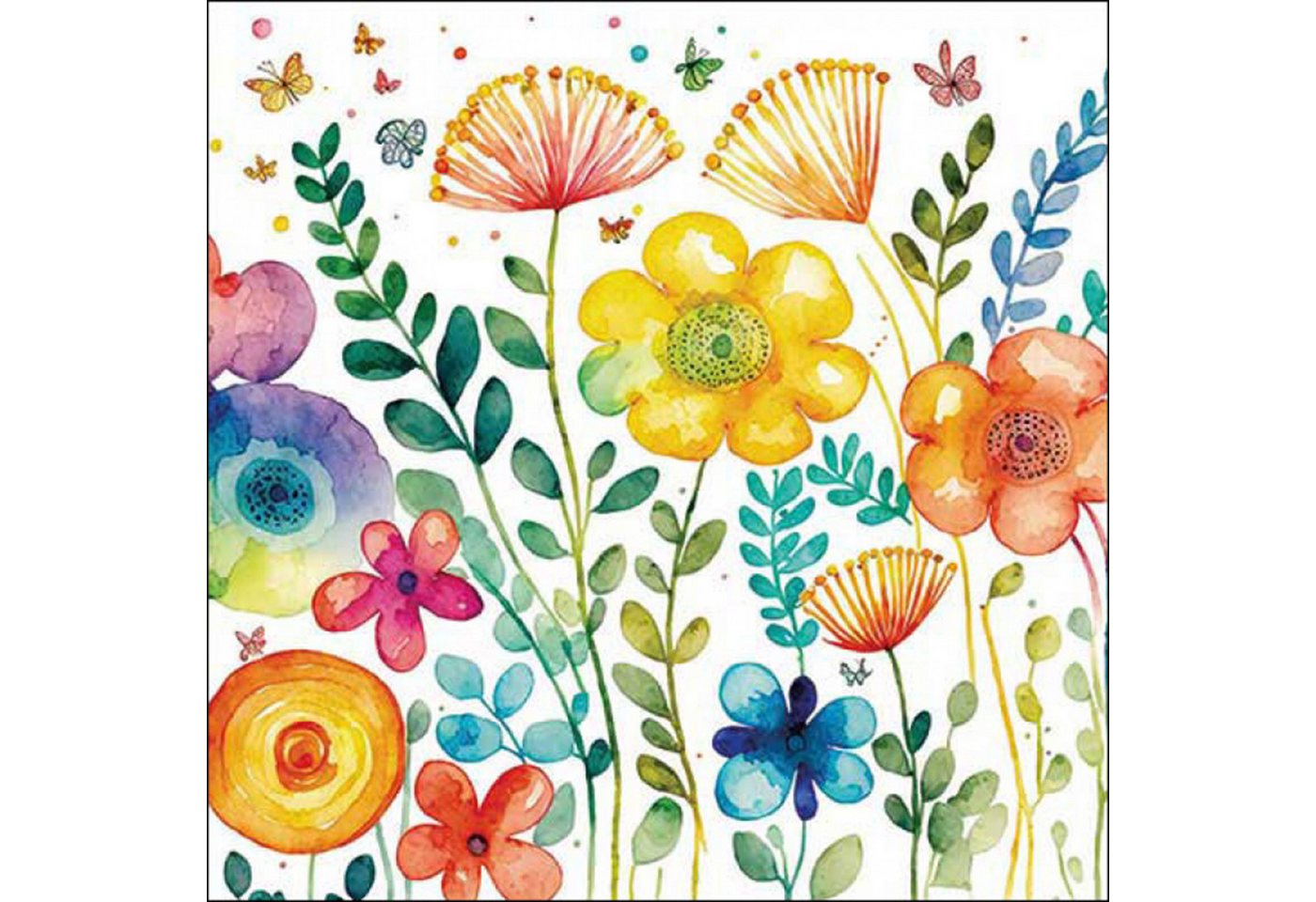 Ambiente Luxury Paper Products Papierserviette, Servietten Papier 33x33cm 3-lag. mit Blumen Aquarell Motiv 20 Stück Ambiente Luxury Paper Products Papierserviette, Servietten Papier 33x33cm 3-lag. mit Blumen Aquarell Motiv 20 Stück von Ambiente Luxury Paper Products