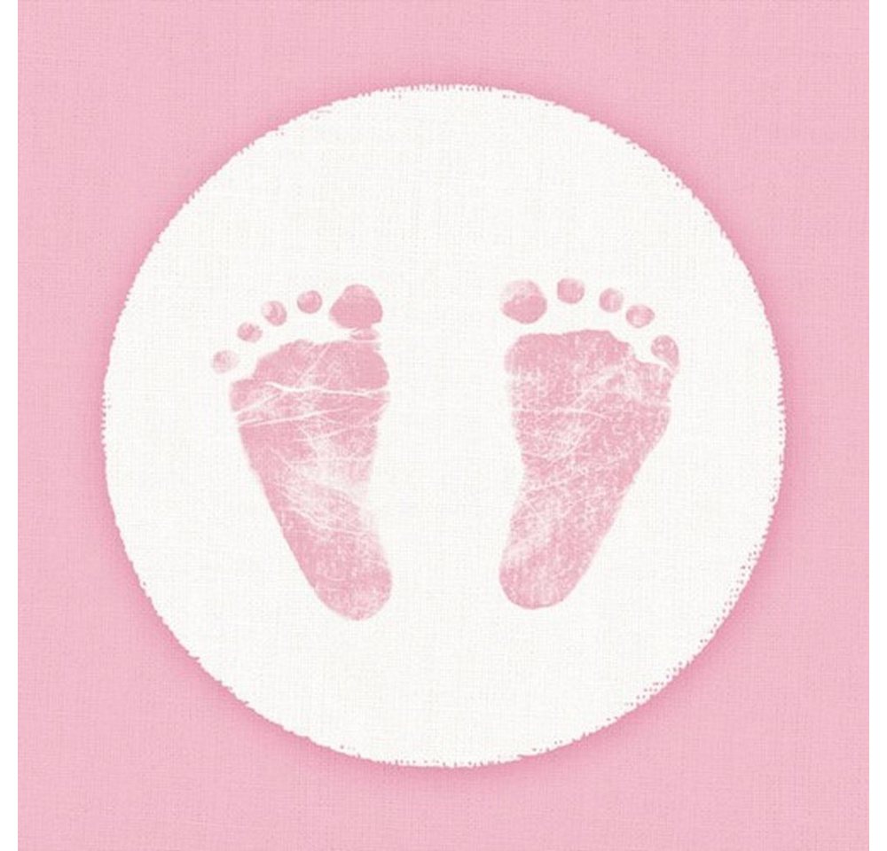 Ambiente Luxury Paper Products Papierserviette 20 Servietten Baby Steps Girl 33x33cm, (20 St) von Ambiente Luxury Paper Products