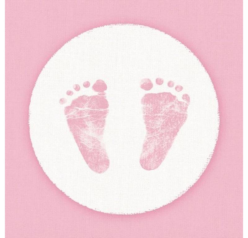 Ambiente Luxury Paper Products Papierserviette 20 Servietten Baby Steps Girl 33x33cm, (20 St) von Ambiente Luxury Paper Products