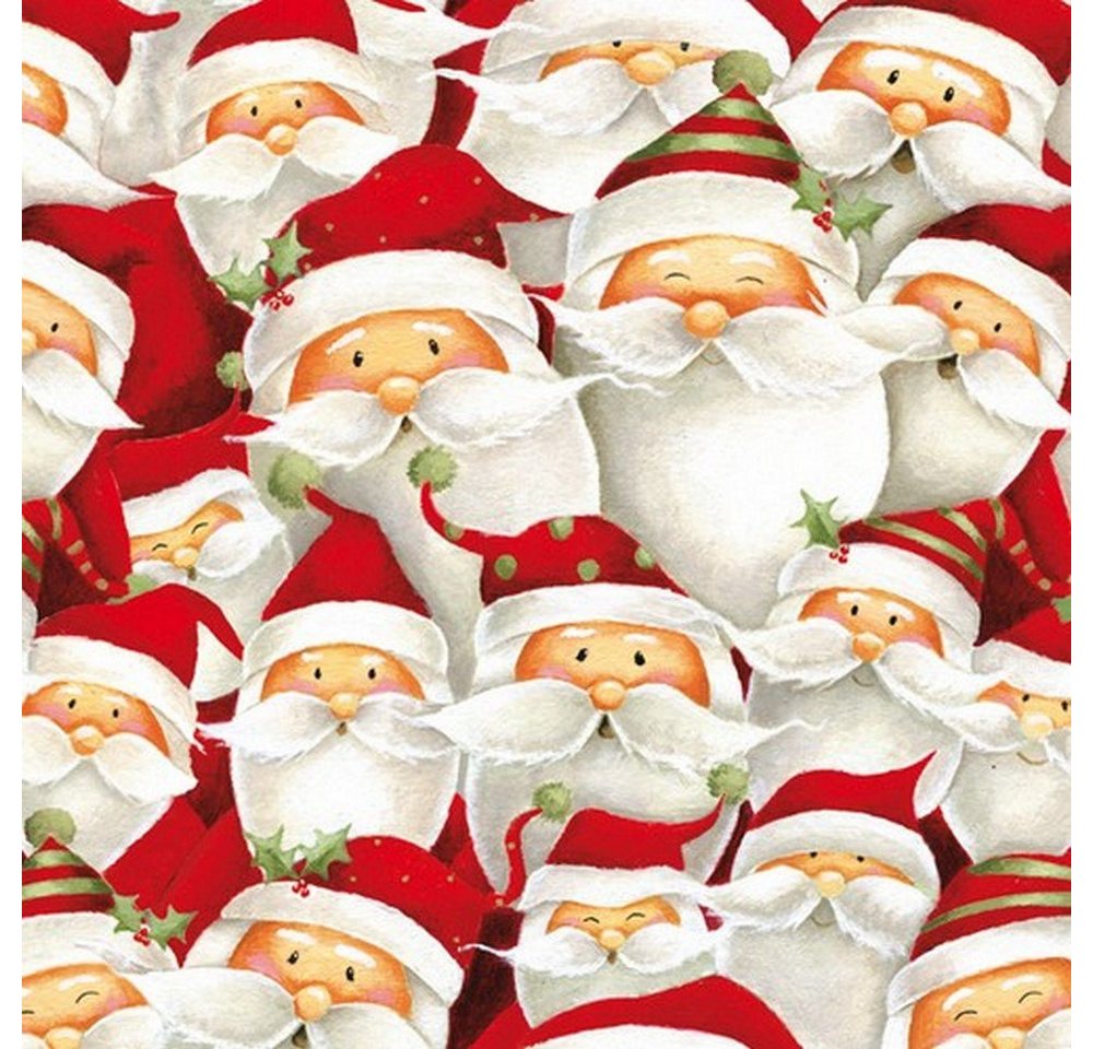 Ambiente Luxury Paper Products Papierserviette 20 Servietten Funny Santa 33x33cm, (20 St) von Ambiente Luxury Paper Products