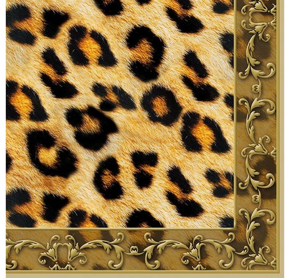 Ambiente Luxury Paper Products Papierserviette 20 Servietten Leopard Ornament 33x33cm, (20 St) von Ambiente Luxury Paper Products