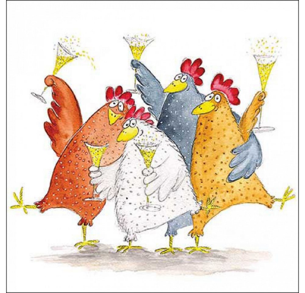 Ambiente Luxury Paper Products Papierserviette Party, Vogel, Tiere, Schnee, Weihnachten, Geburtstag, (20 St), Tischdeko, Winter, Decoupage, Serviettentechnik geeignet von Ambiente Luxury Paper Products