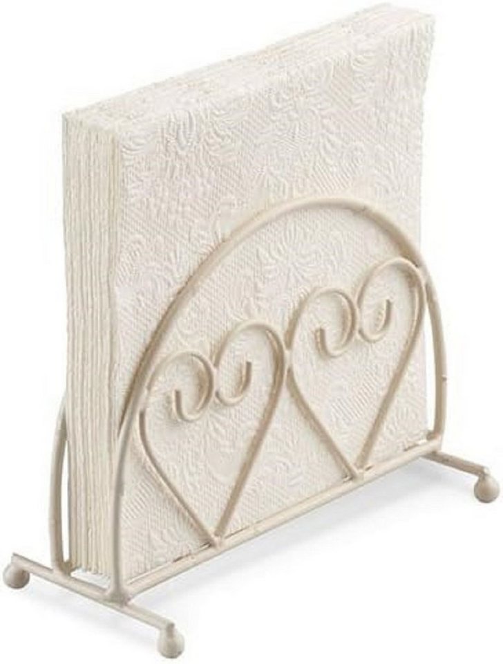 Ambiente Luxury Paper Products Serviettenhalter Serviettenhalter -Napkin Holder- Herzen - Hearts Motive, Metall, (1-tlg), Napkin Holder -Servietten Halter - Serviettenspender von Ambiente Luxury Paper Products