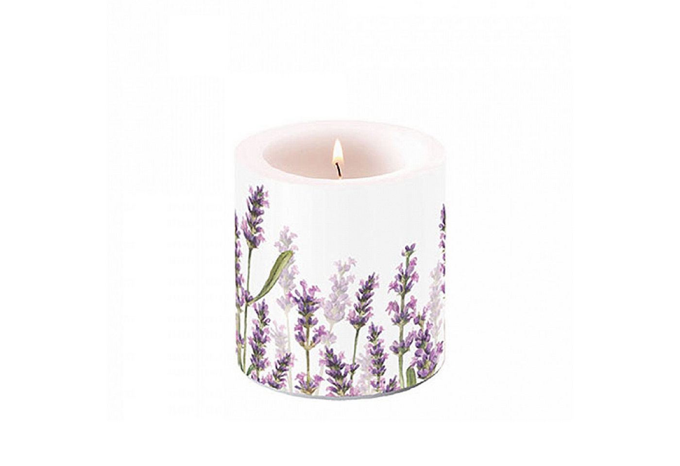 Ambiente Luxury Paper Products Stumpenkerze, Stumpenkerze Paraffin 7,5x9cm mit Lavendel Motiv Weiß / Lila Ambiente Luxury Paper Products Stumpenkerze, Stumpenkerze Paraffin 7,5x9cm mit Lavendel Motiv Weiß / Lila von Ambiente Luxury Paper Products
