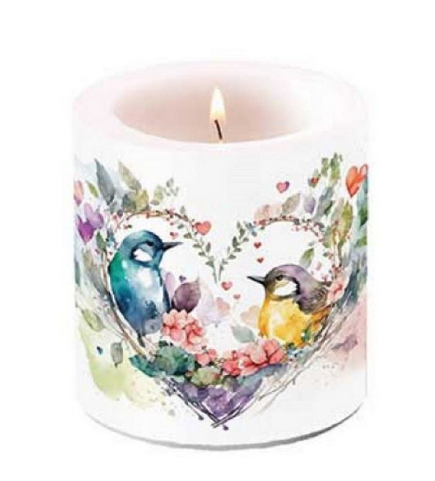 Ambiente Luxury Paper Products Stumpenkerze Deko - Tischdeko / Wohnaccessoires /Kerze / Tischkerze (1-tlg), Motivkerze / Ideal als Geschenk von Ambiente Luxury Paper Products