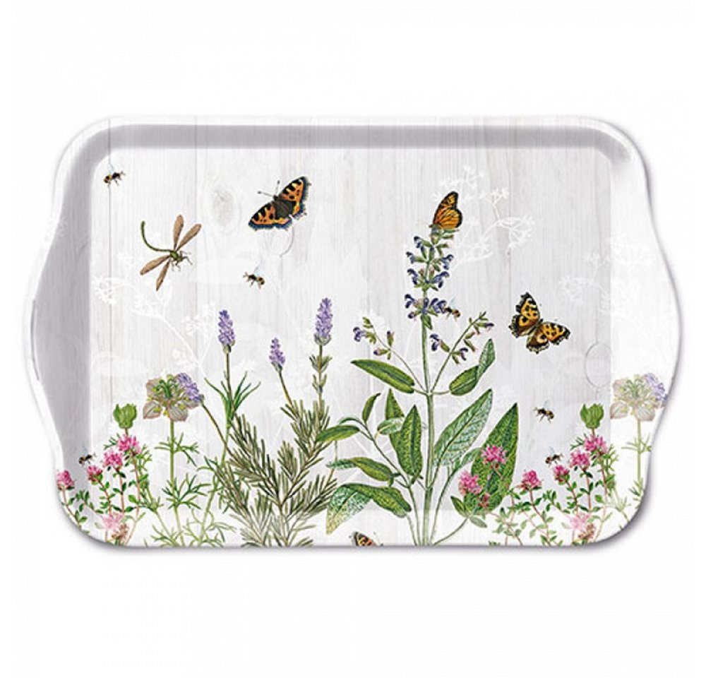 Ambiente Luxury Paper Products Tablett Meerestiere, Tray, Planzen, Blumen, Tiere, Vogel, Birds, Blossom, Melamin, Themen Blumen – Pflanzen, Tiere, Essen – Getränke, (1-tlg), Meer, Strand Sommer, Frühling, Herbst, Winter von Ambiente Luxury Paper Products