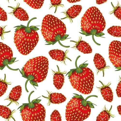 Ambiente Servietten Lunch/Party/ca. 33x33cm Strawberries - Erdbeeren von Ambiente