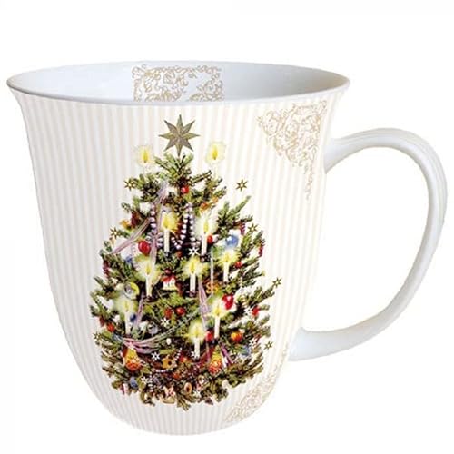 Ambiente Weihnachtsbaum Cremebecher 0,4 L von Ambiente - Luxury Paper Products