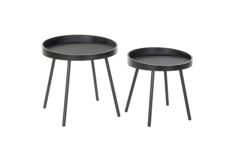 Ambiente und Object Beistelltisch Beistelltische 2er Set MDF/Eisen schwarz von Ambiente und Object