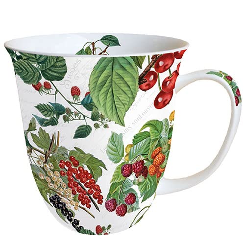 Ambiente Becher Mug Tasse Tee/Kaffee Becher ca. 0,4L Fresh Fruits von Ambiente