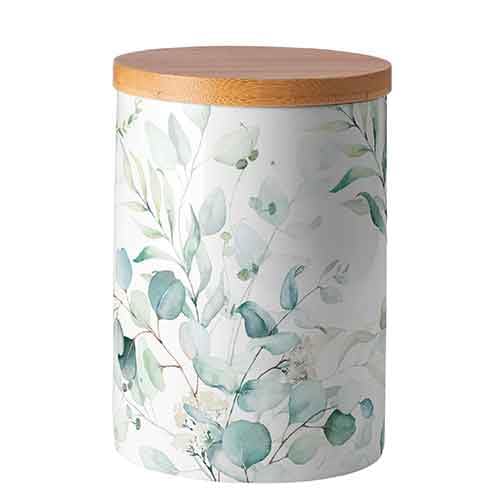Ambiente Behälter mit Deckel Storage Jar Medium Eucalyptus All Over von Ambiente