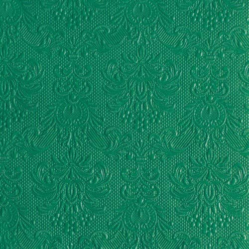 Ambiente - Cocktail Servietten - Elegance - geprägt - 25x25cm - 15 Stück - Farbe ivy Green - Efeugrün von Ambiente