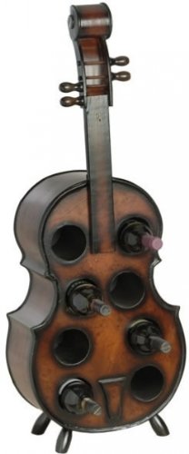 Ambiente DanDiBo Weinregal Flaschenregal Flaschenständer Cello aus Holz Flaschenhalter von DanDiBo