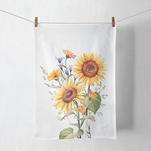 Ambiente Geschirrtuch Küchentuch Kitchen Towel 50x70cm 100% Baumwolle Sonnenblumen Sunflowers von Ambiente
