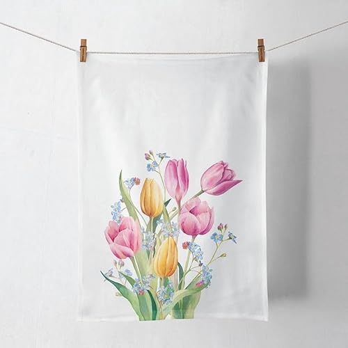 Ambiente Geschirrtuch Trockentuch Küchentuch Kitchen Towel 50x70cm 100% Baumwolle Frühling Tulpen Serie Tulips Bouquet von Ambiente
