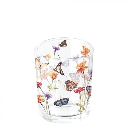 Ambiente Glas Teelicht Halter 6,5 cm hoch/Schmetterlinge Garten Tischdekoration Soda Lime Glas Serie Butterfly Garden Ambiente Glas Teelicht Halter 6,5 cm hoch/Schmetterlinge Garten Tischdekoration Soda Lime Glas Serie Butterfly Garden von Ambiente