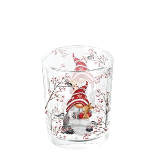 Ambiente Glas Teelicht Halter 6,5 cm hoch Wichtel Zwerg in Winterlandschaft Weihnachten Advent Winter Serie Dwarf Hug Ambiente Glas Teelicht Halter 6,5 cm hoch Wichtel Zwerg in Winterlandschaft Weihnachten Advent Winter Serie Dwarf Hug von Ambiente