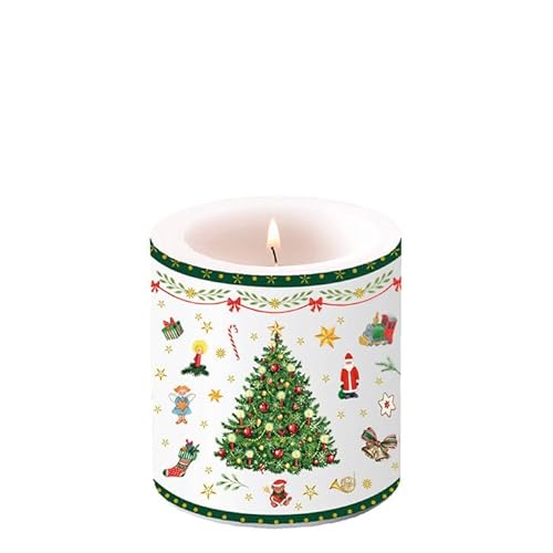 Ambiente Kerze Stumpenkerze Lampionkerze 9 cm hoch Brenndauer ca 35h Weihnachten Advent Tannenbaum grün Zweige Christmas evergreen Ambiente Kerze Stumpenkerze Lampionkerze 9 cm hoch Brenndauer ca 35h Weihnachten Advent Tannenbaum grün Zweige Christmas evergreen von Ambiente