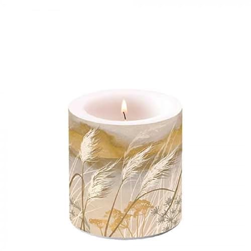 Ambiente Kerze Stumpenkerze Wachswindlicht 9 cm hoch Brenndauer ca 35h Gräser im Wind Frühling Sommer Garten Dekorationskerze Serie waving grass Ambiente Kerze Stumpenkerze Wachswindlicht 9 cm hoch Brenndauer ca 35h Gräser im Wind Frühling Sommer Garten Dekorationskerze Serie waving grass von Ambiente