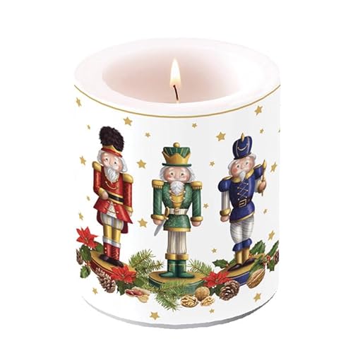 Ambiente Kerze Stumpenkerze Weihnachtskerze 10 cm hoch 45h Brenndauer Advent Weihnachten Nussknacker candle bearded nutcracker Ambiente Kerze Stumpenkerze Weihnachtskerze 10 cm hoch 45h Brenndauer Advent Weihnachten Nussknacker candle bearded nutcracker von Ambiente