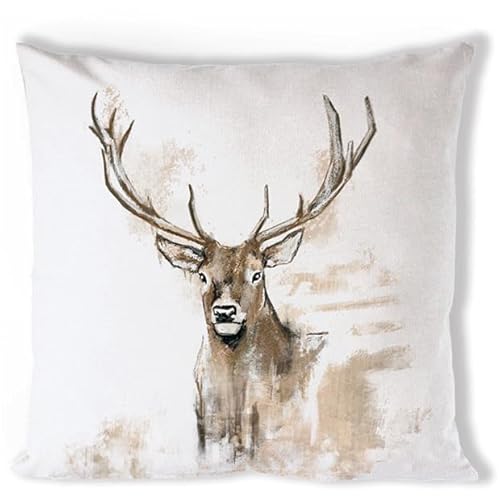 Ambiente Kissenhülle Kissenbezug Cushion Cover 40x40 cm Hirsch Jagd Antlers Landhaus von Ambiente