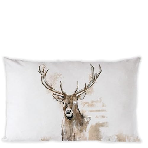 Ambiente Kissenhülle Kissenbezug Cushion Cover 50 x 30 cm Hirsch Jagd Antlers Landhaus von Ambiente