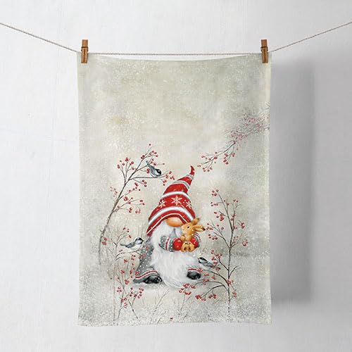 Ambiente Küchentuch Geschirrtuch Deko Küche 70 x 50 cm 100% Baumwolle Wichtel Zwerg mit Hase in Winterlandschaft Winter Advent Weihnachten Serie Dwarf Hug Ambiente Küchentuch Geschirrtuch Deko Küche 70 x 50 cm 100% Baumwolle Wichtel Zwerg mit Hase in Winterlandschaft Winter Advent Weihnachten Serie Dwarf Hug von Ambiente