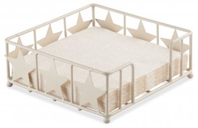 Ambiente Metall Serviettenhalter Star Big Cream Stern Creme Beige Für Servietten 33 x 33 cm von Ambiente