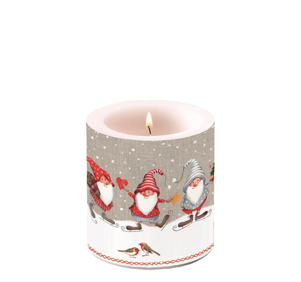 Ambiente Papierserviette A - Weihnachten – Kerze klein – Candle small – Format: Ø 7,5 cm x 9 von Ambiente