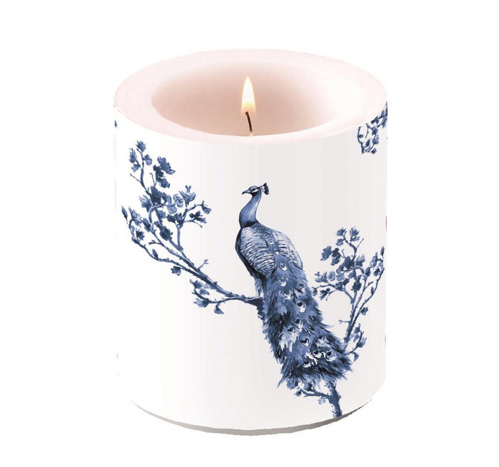 Ambiente Papierserviette Kerze medium – Candle medium – Format: Ø 10 cm x 10 cm – von Ambiente