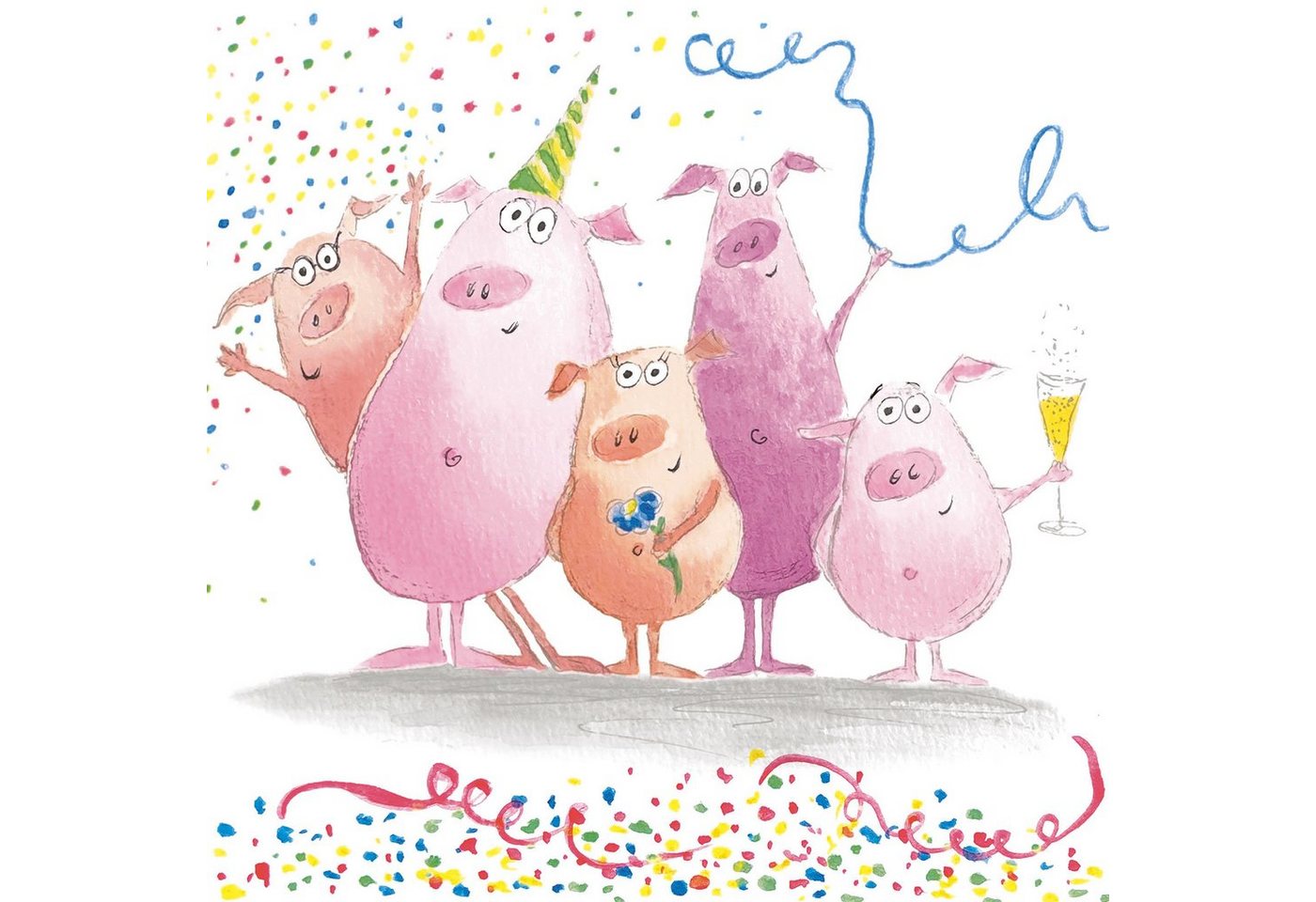 Ambiente® Papierserviette Partytime, (20 St), 20 Stück von Ambiente®