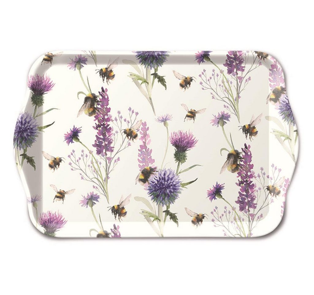 Ambiente Papierserviette Tray Melamine – Tablett – 13 x 21 cm - Bumblebees in the Meadow – von Ambiente