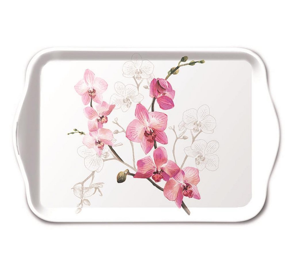 Ambiente Papierserviette Tray Melamine – Tablett – 13 x 21 cm - Orchid – Orchidee von Ambiente