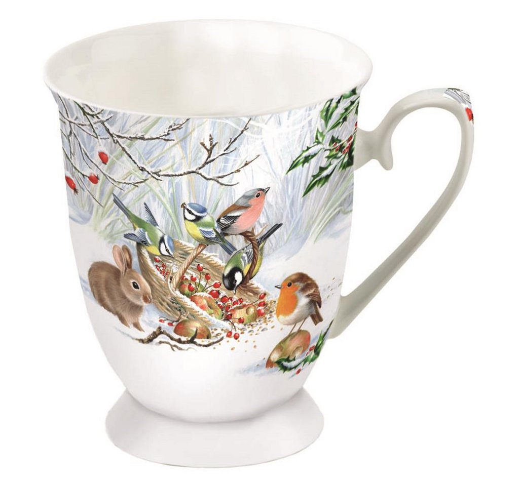 Ambiente Papierserviette Weihnachten - Becher – Mug 0,25 L - Fine Bone China - Format: Ø von Ambiente