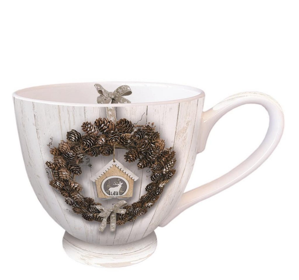 Ambiente® Papierserviette Weihnachten - Becher – Mug 0,45 L - Fine Bone China - Format: Ø 7,5 Ambiente® Papierserviette Weihnachten - Becher – Mug 0,45 L - Fine Bone China - Format: Ø 7,5 von Ambiente®