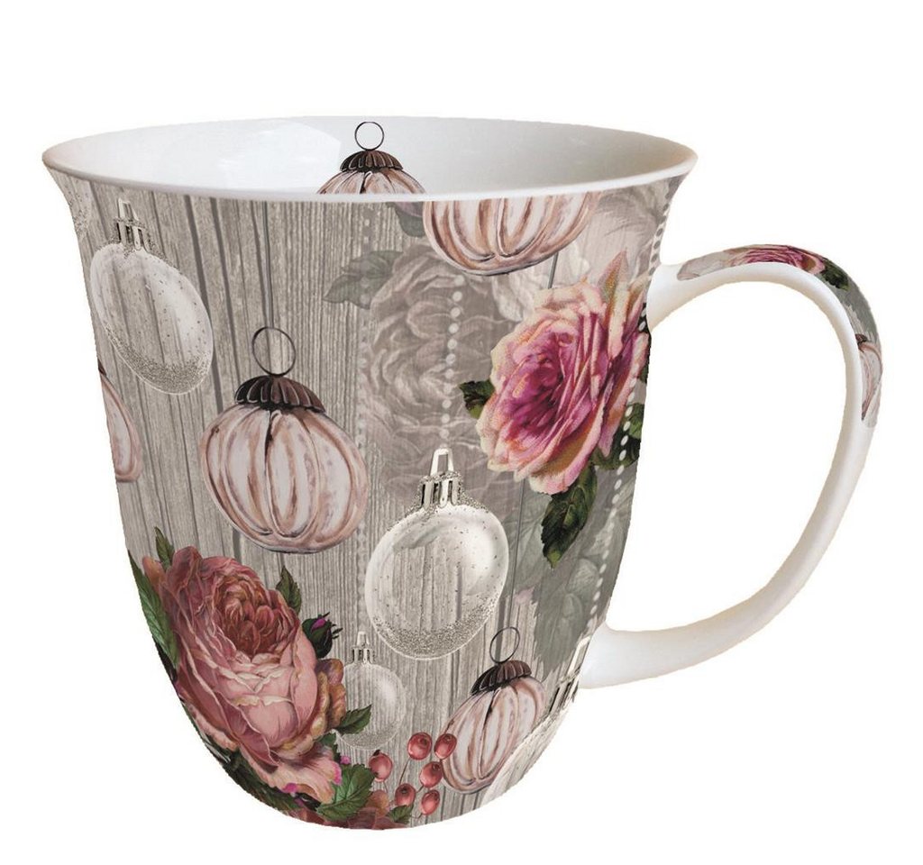 Ambiente Papierserviette Weihnachten - Becher - Mug 0.4 L - Fine Bone China - Format: Ø 10 cm von Ambiente